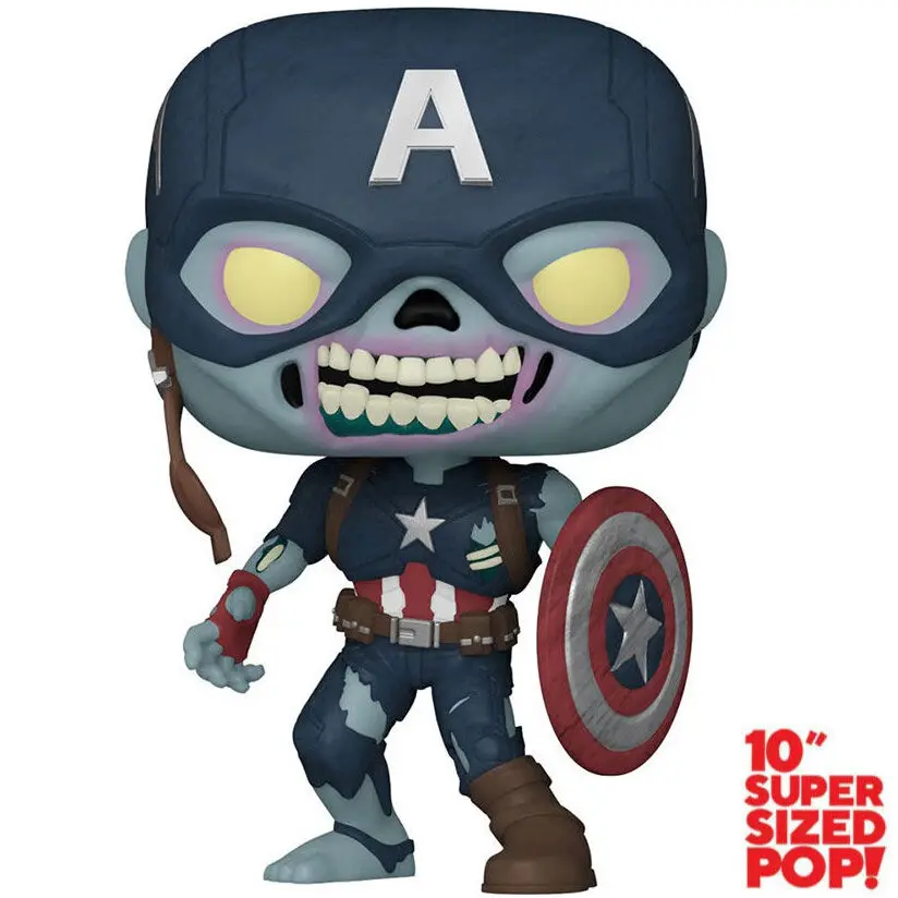 POP figúrka Marvel What If Zombie Captain America exkluzívne 25cm termékfotó