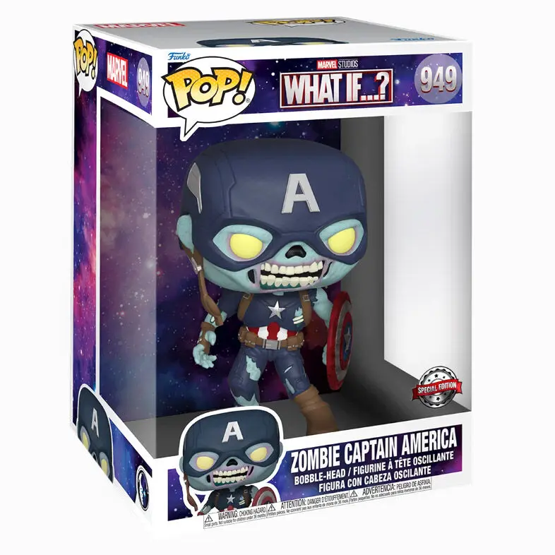 POP figúrka Marvel What If Zombie Captain America exkluzívne 25cm termékfotó