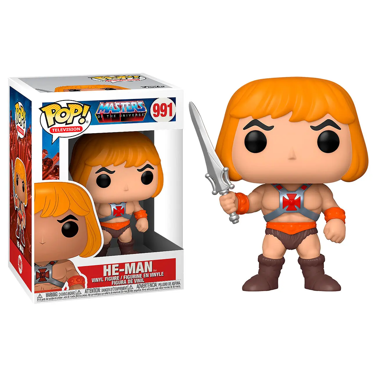 Masters of the Universe POP! Animácia vinylelová figúrka He-Man 9 cm termékfotó