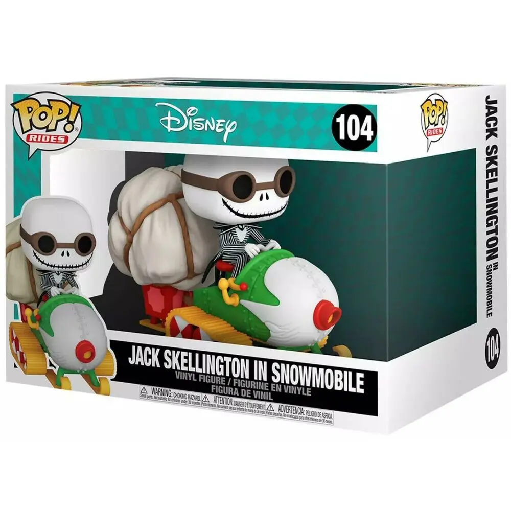 Nightmare before Christmas POP! Rides vinylová figúrka Jack s okuliarmi a snežným skútrom 18 cm produktová fotografia