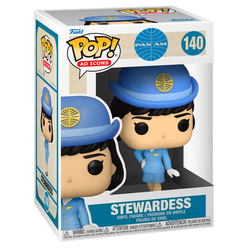 Pan Am POP! Ad Icons Vinyl Figurka légikisasszony táskánélkül 9 cm [SÉRÜLT CSOMAGOLÁS] termékfotó