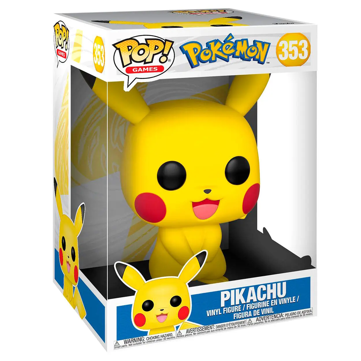 Pokémon Super Sized POP! Games Vinyl Figúrka Pikachu 25 cm termékfotó