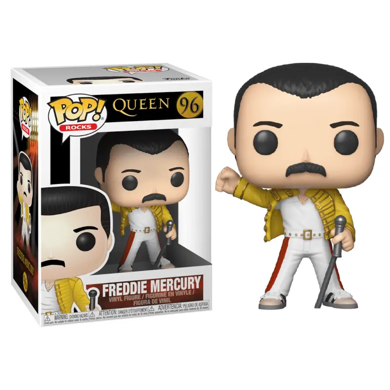 Queen POP! Rocks Vinilová figúrka Freddie Mercury Wembley 1986 9 cm termékfotó