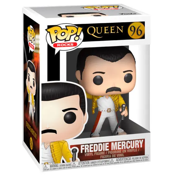 Queen POP! Rocks Vinilová figúrka Freddie Mercury Wembley 1986 9 cm termékfotó