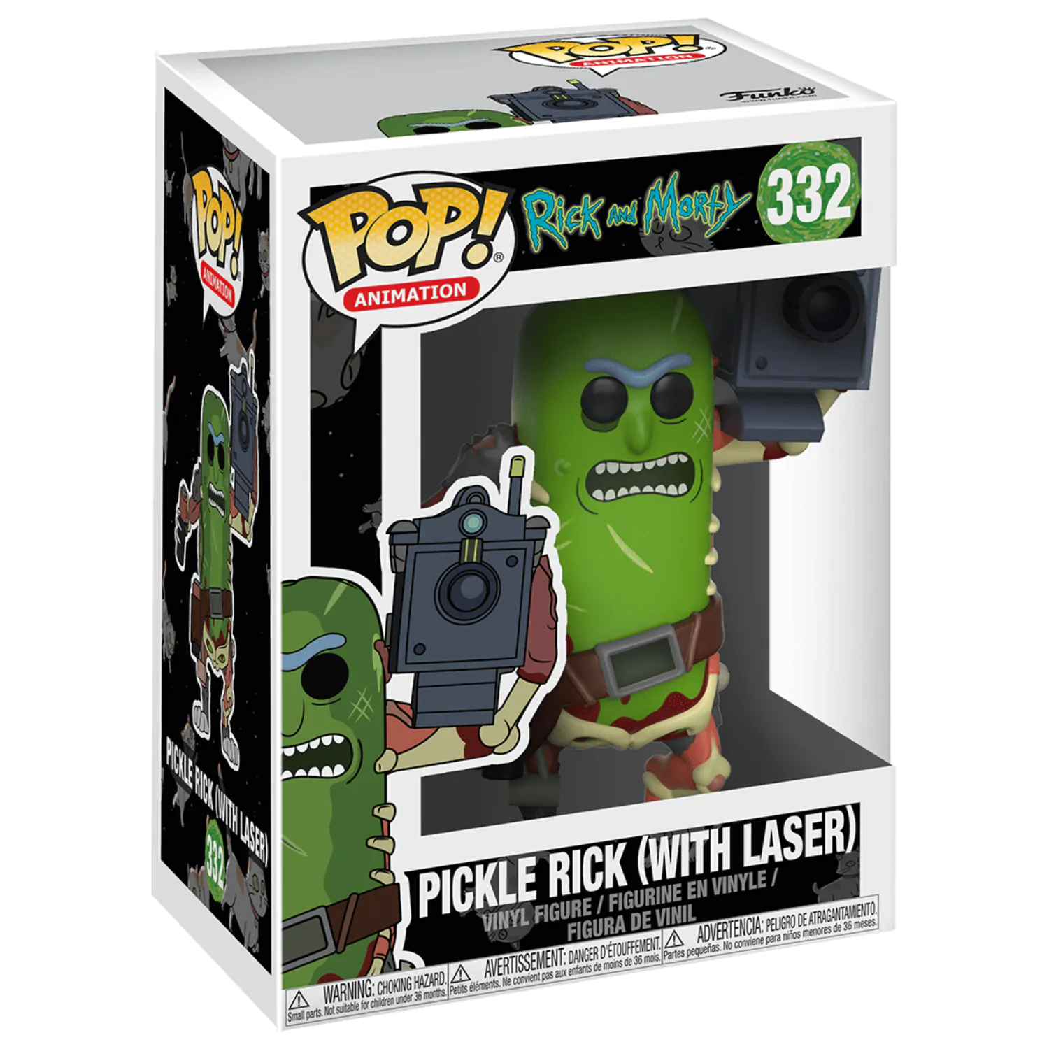 Rick and Morty POP! Animation Vinylová figúrka Pickle Rick s Laserom 9 cm produktová fotografia