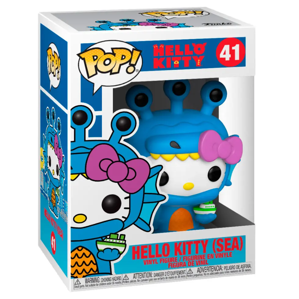 Hello Kitty Kaiju POP! Sanrio Vinylová figúrka Hello Kitty Sea Kaiju 9 cm produktová fotografia