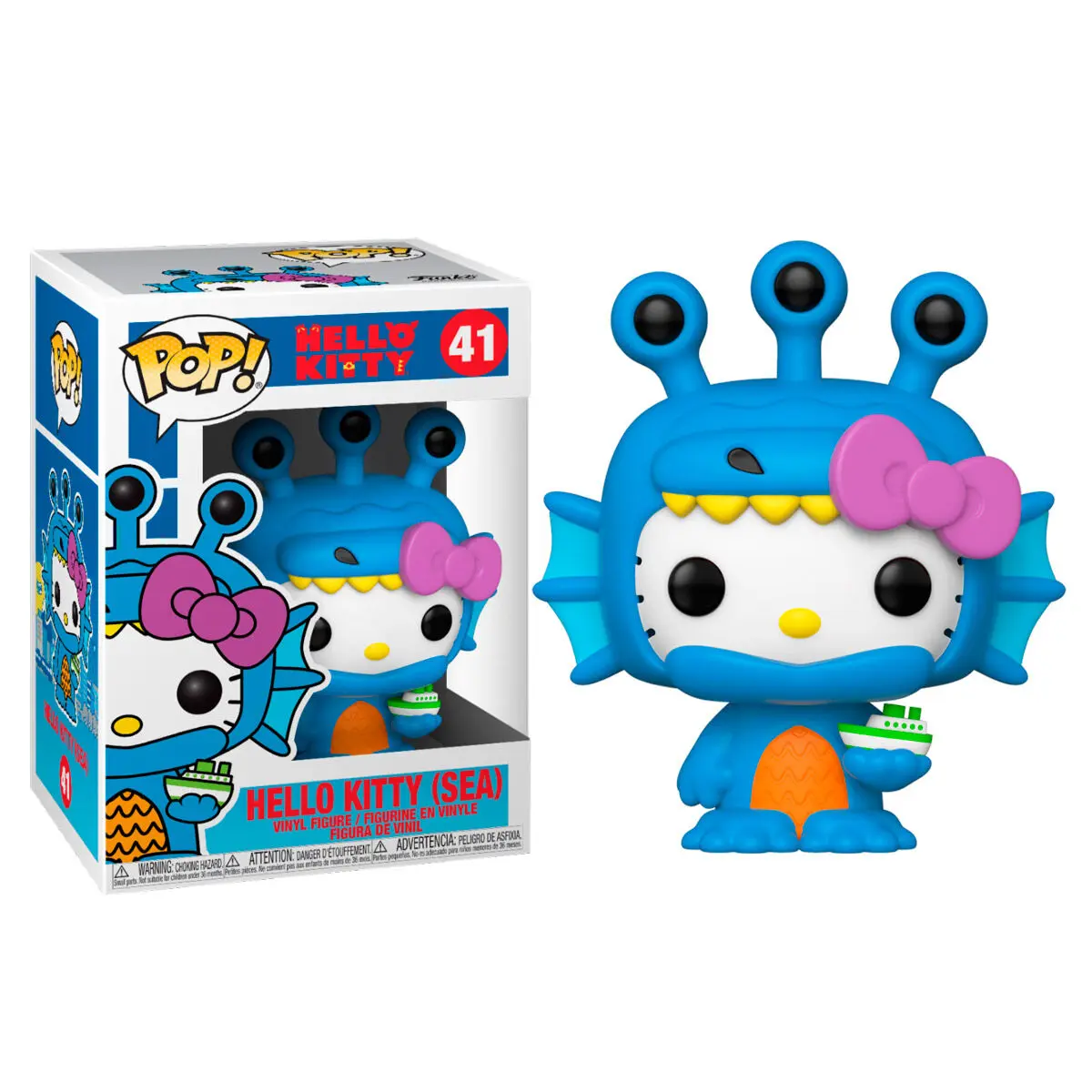 Hello Kitty Kaiju POP! Sanrio Vinylová figúrka Hello Kitty Sea Kaiju 9 cm produktová fotografia