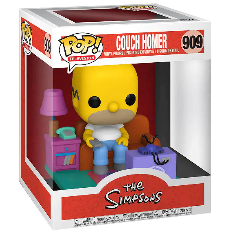 Simpsons POP! Deluxe vinylová figúrka Homer Watching TV 18 cm produktová fotografia