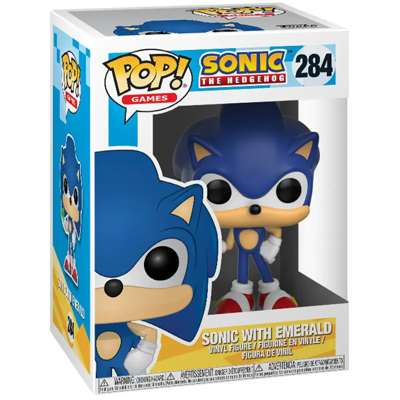 Sonic The Hedgehog POP! Games Vinyl Figure Sonic (Emerald) 9 cm termékfotó