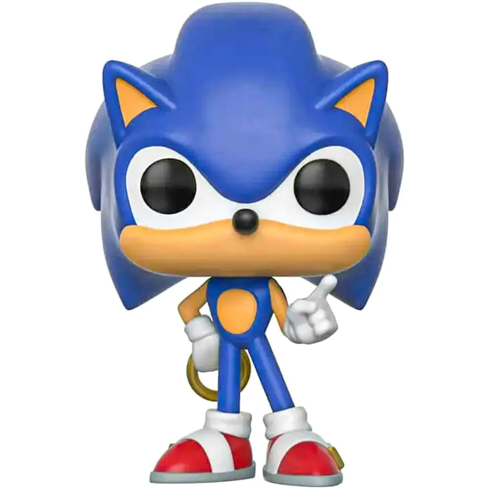 Sonic The Hedgehog POP! Games vinylová figúrka Sonic (Ring) 9 cm termékfotó