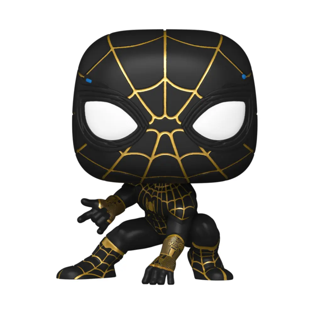 Spider-Man: No Way Home POP! Vinyl figúrka Spider-Man (fekete és arany öltöny) 9 cm termékfotó