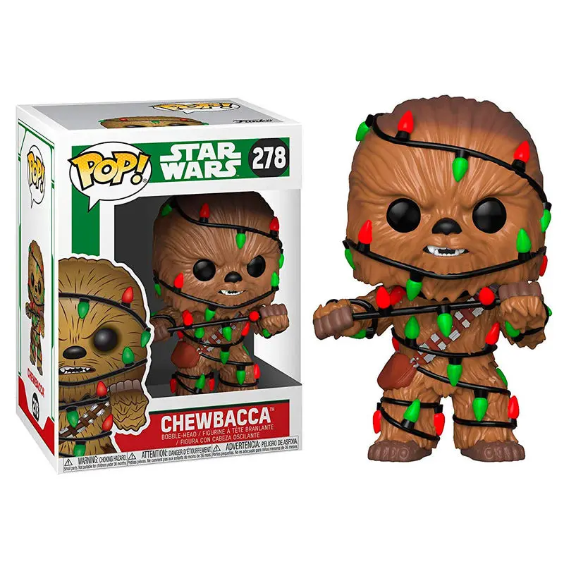 POP figúrka Star Wars Holiday Chewie so svetlami produktová fotografia