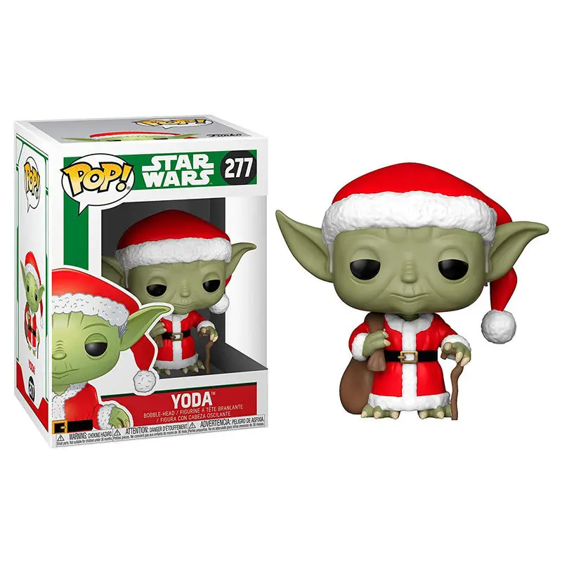 POP figúrka Star Wars Holiday Santa Yoda [9 cm] termékfotó