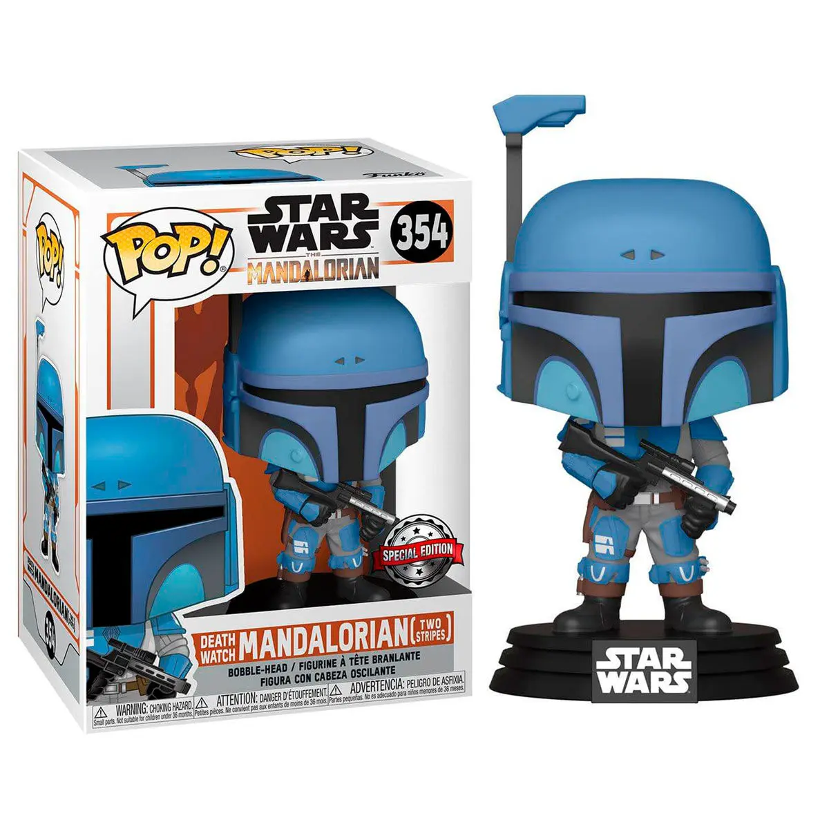 Star Wars The Mandalorian POP! TV Vinyl figúrka Mandalorián őrszem (két csík) 9 cm termékfotó