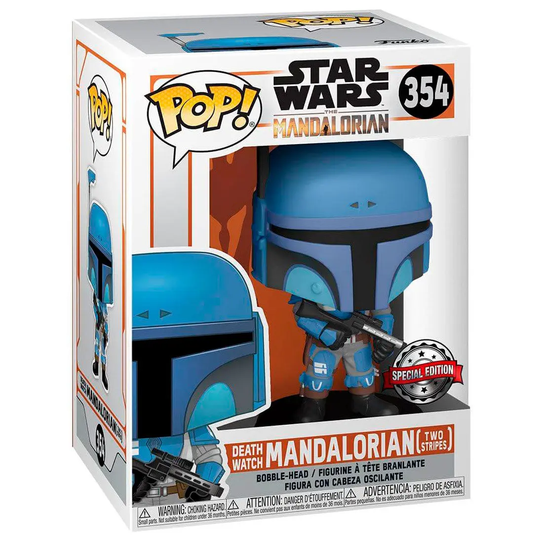 Star Wars The Mandalorian POP! TV Vinyl figúrka Mandalorián őrszem (két csík) 9 cm termékfotó