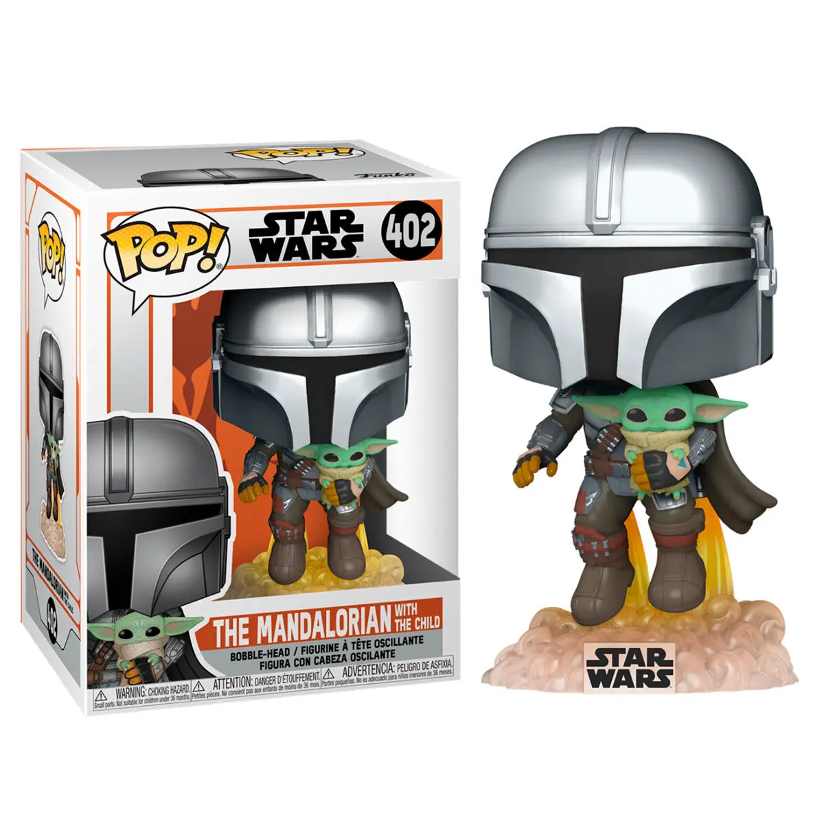 Star Wars The Mandalorian POP! TV Vinyl figurka Mando Flying w/ Jet Pack 9 cm termékfotó