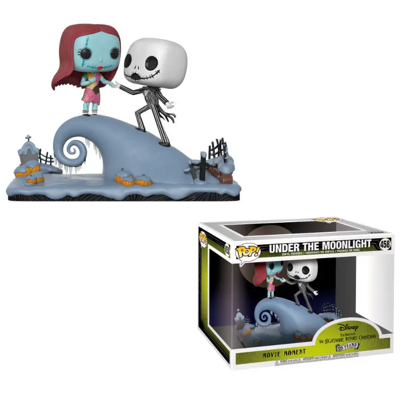 Nightmare before Christmas POP! Movie Moments vinylová bobble-head súprava 2 kusov Jack & Sally 9 cm produktová fotografia