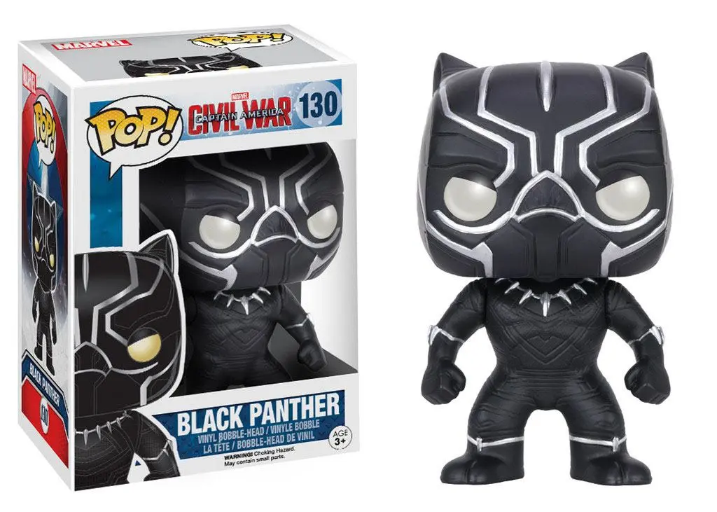 Captain America Civil War POP! Vinyl Bobble-Head Black Panther 10 cm termékfotó