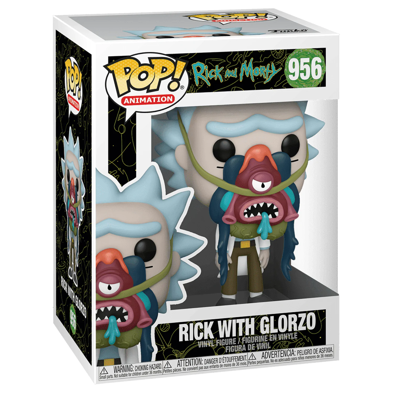 Rick & Morty Funko POP! Animation Vinyl Figúrka Rick w/ Glorzo produktová fotografia