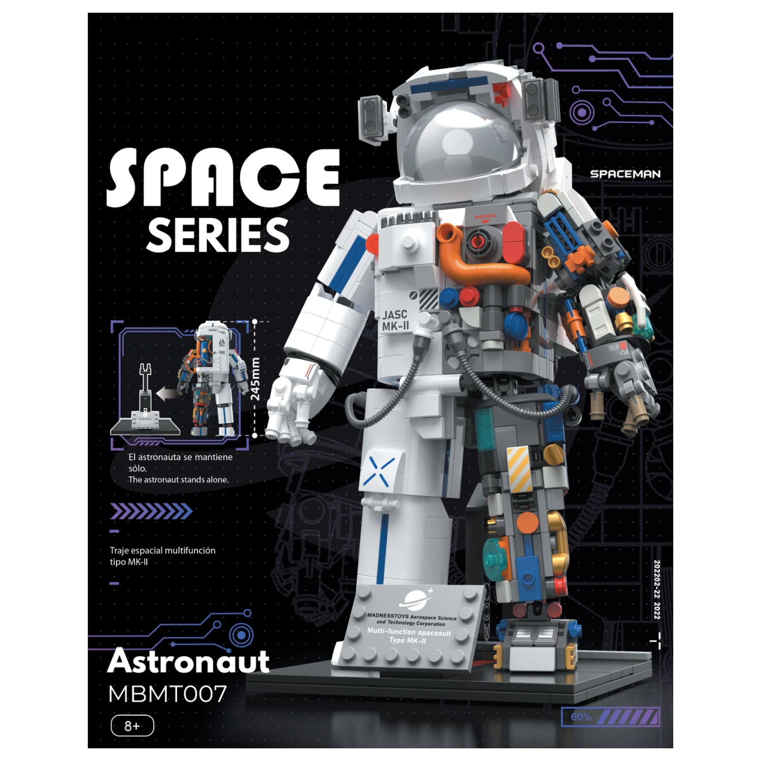 POP SERIES Stavebnica Astronaut 900 kusov produktová fotografia