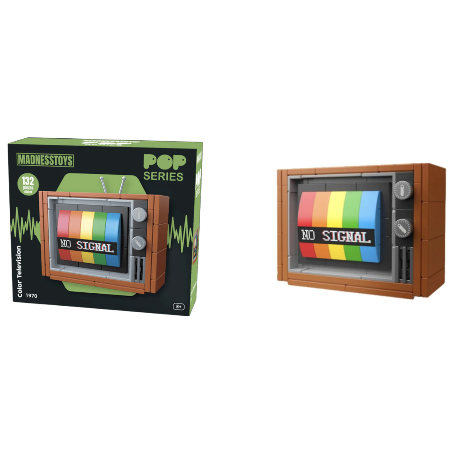 POP Series Stavebnica 1970 Farebná Televízia 132 kusov produktová fotografia