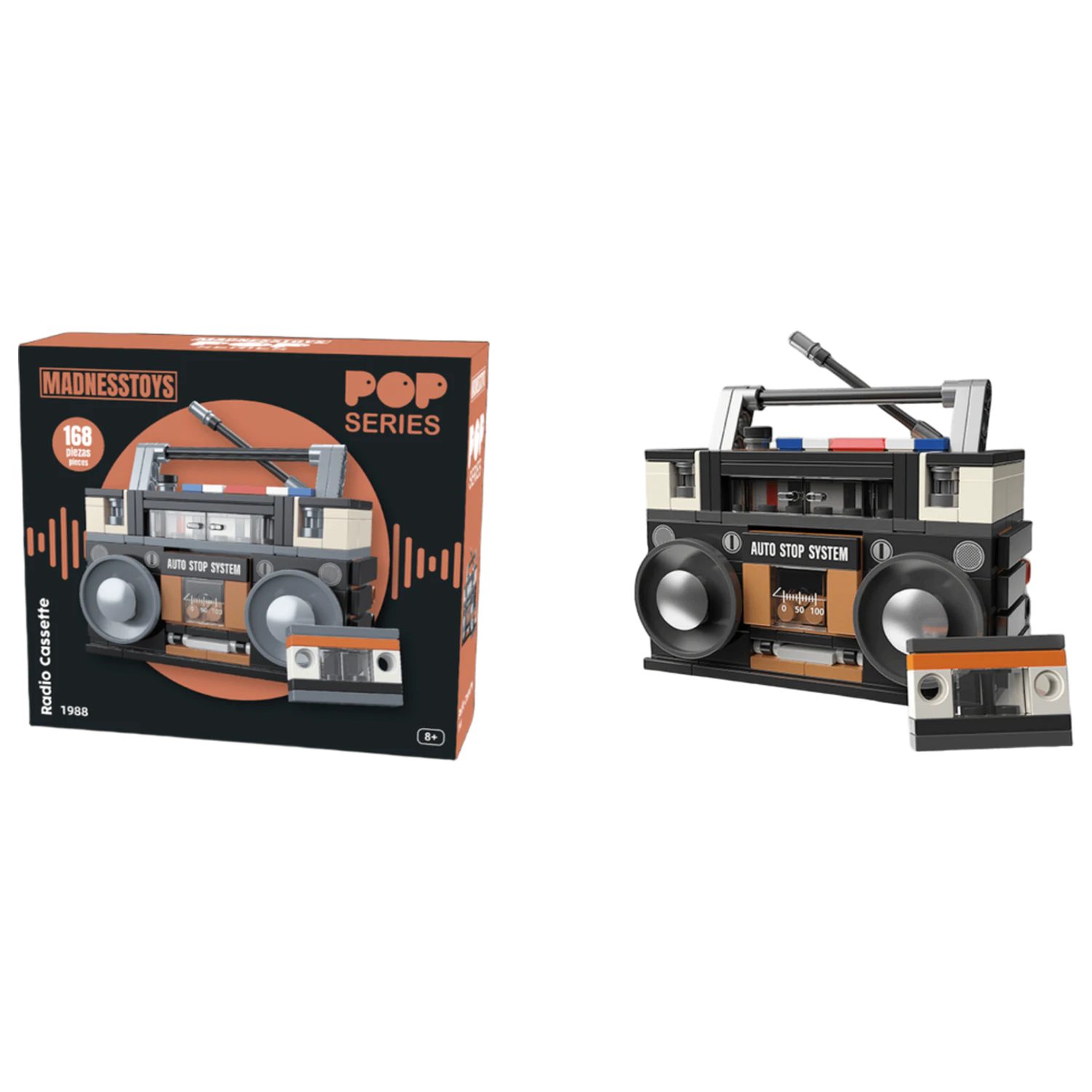 Pop Series Stavebnica 1988 Boombox rádio 168 kusov produktová fotografia