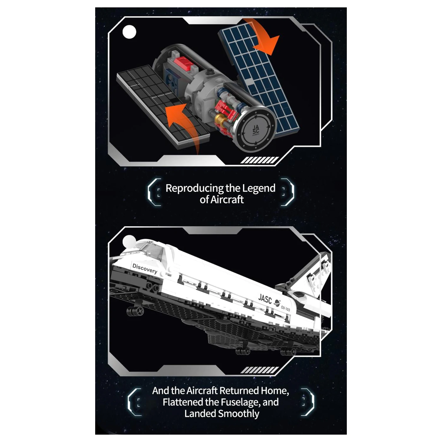 POP SERIES Stavebnica Space Shuttle 950 ks produktová fotografia