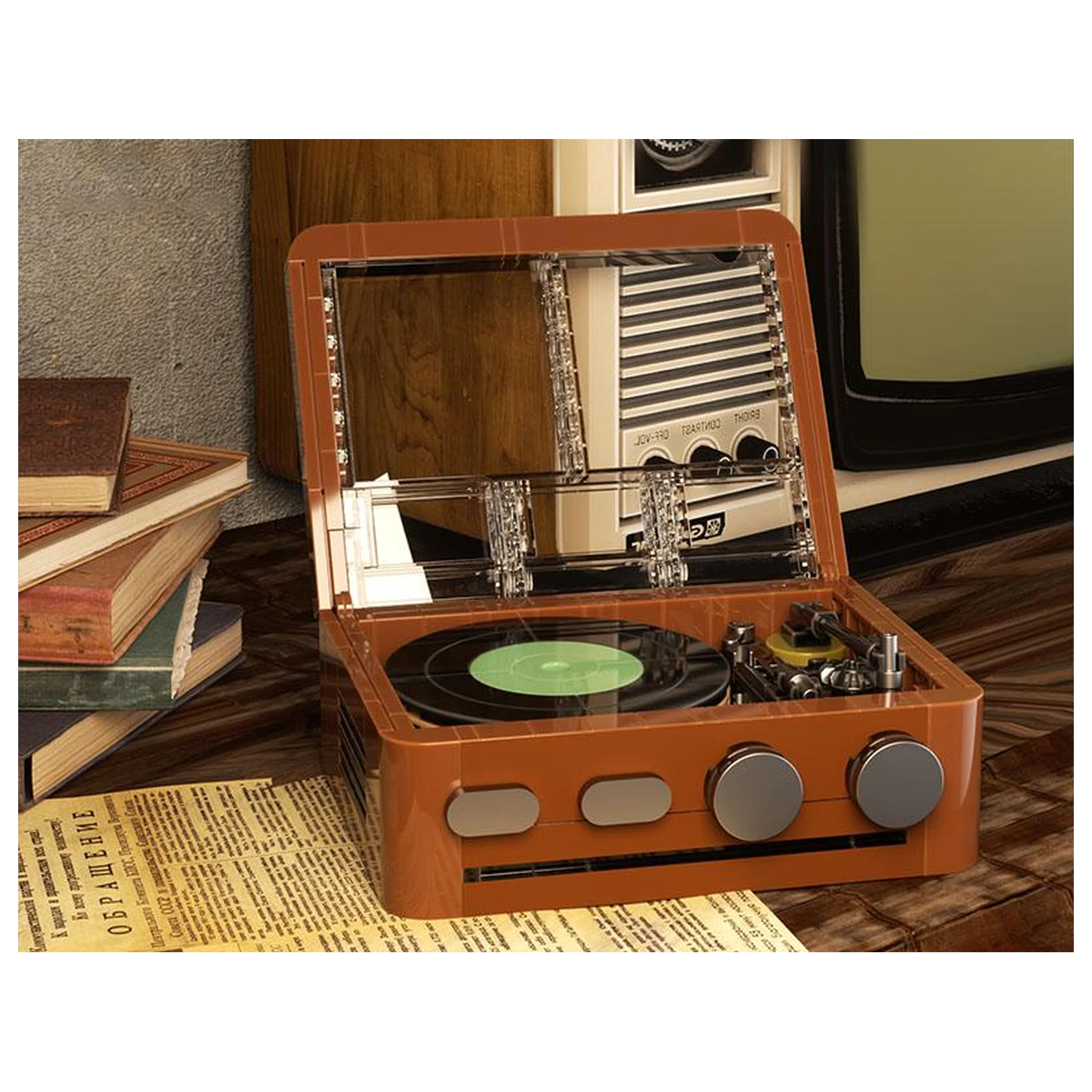 POP! Series Construction Kit Vinylový gramofón 217 ks produktová fotografia