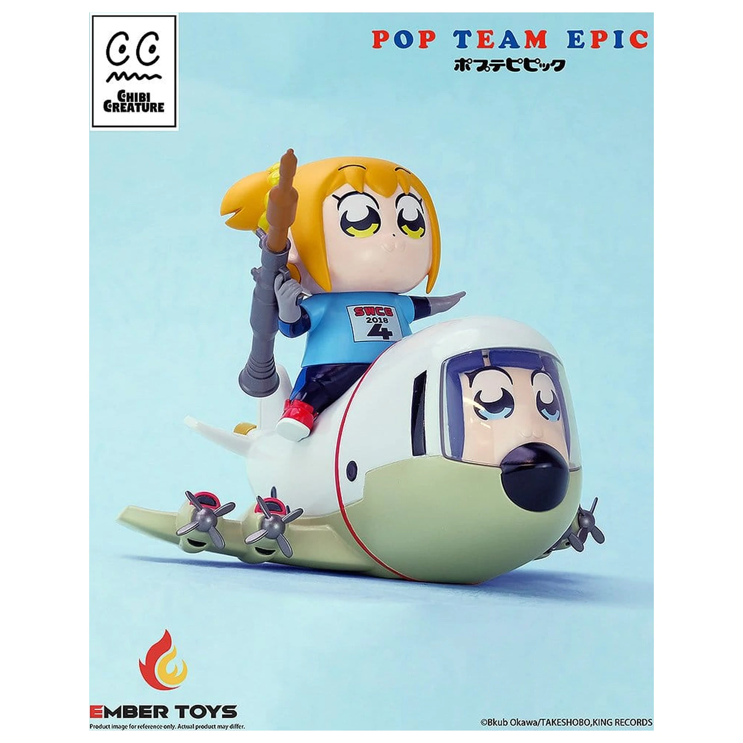 Pop Team Epic Chibi Creature vinylové figúrky 2-balenie POPUKO & PIPIMI: Skeleton Competition Ver. produktová fotografia