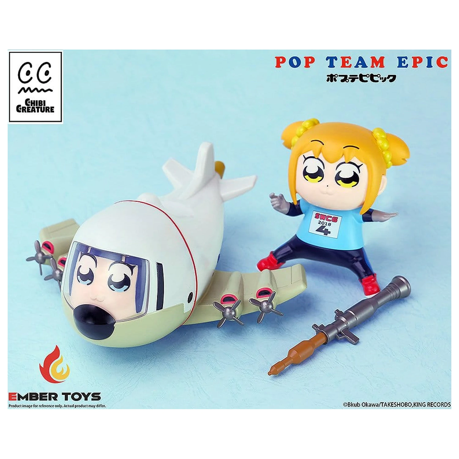 Pop Team Epic Chibi Creature vinylové figúrky 2-balenie POPUKO & PIPIMI: Skeleton Competition Ver. produktová fotografia