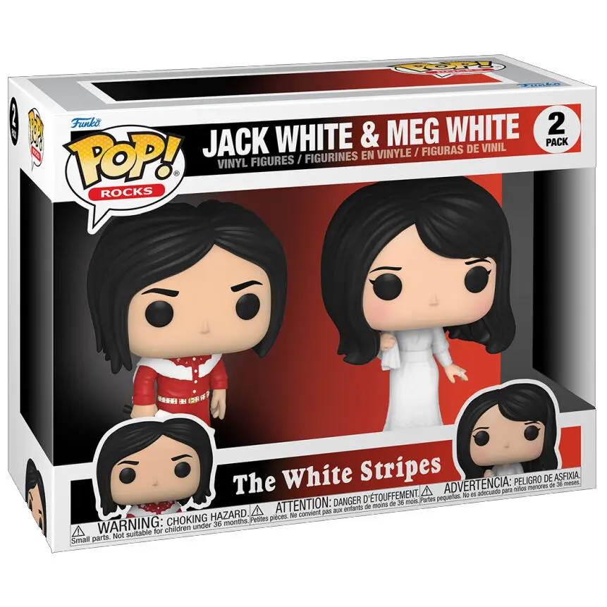 The White Stripes POP! Rocks Vinyl Figúrky 2-tűzes Jack White & Meg White 9 cm termékfotó