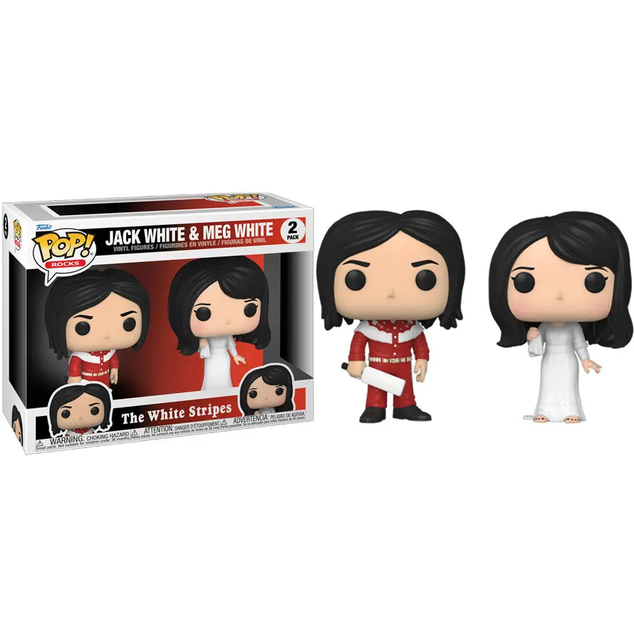 The White Stripes POP! Rocks Vinyl Figúrky 2-tűzes Jack White & Meg White 9 cm termékfotó