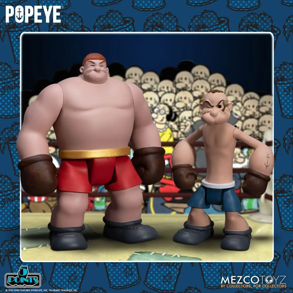 Popeye 5 Points Deluxe figúrka szett Popeye és Oxheart 9 cm termékfotó