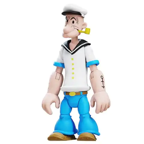 Popeye akčná figúrka 3. sorozat Popeye 1. megjelenésű fehér póló termékfotó