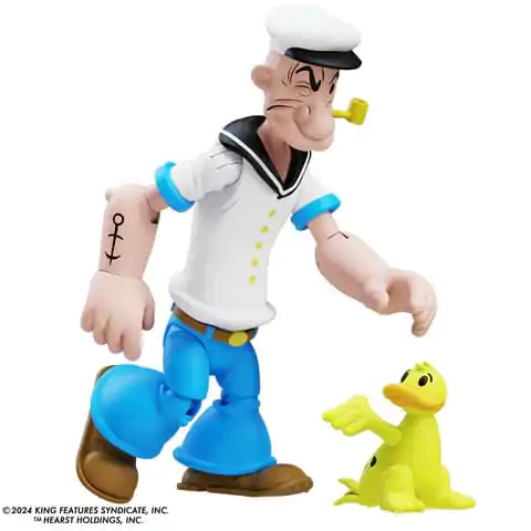 Popeye akčná figúrka 3. sorozat Popeye 1. megjelenésű fehér póló termékfotó