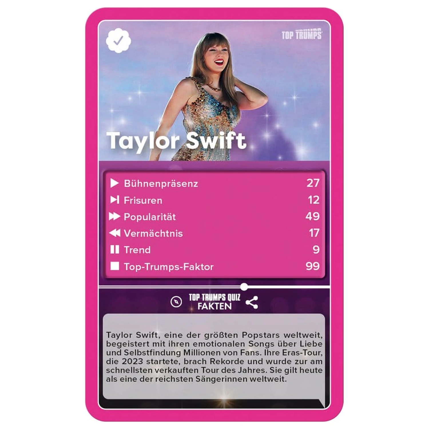 Popstars Card Game Top Trumps *Nemecká verzia* produktová fotografia