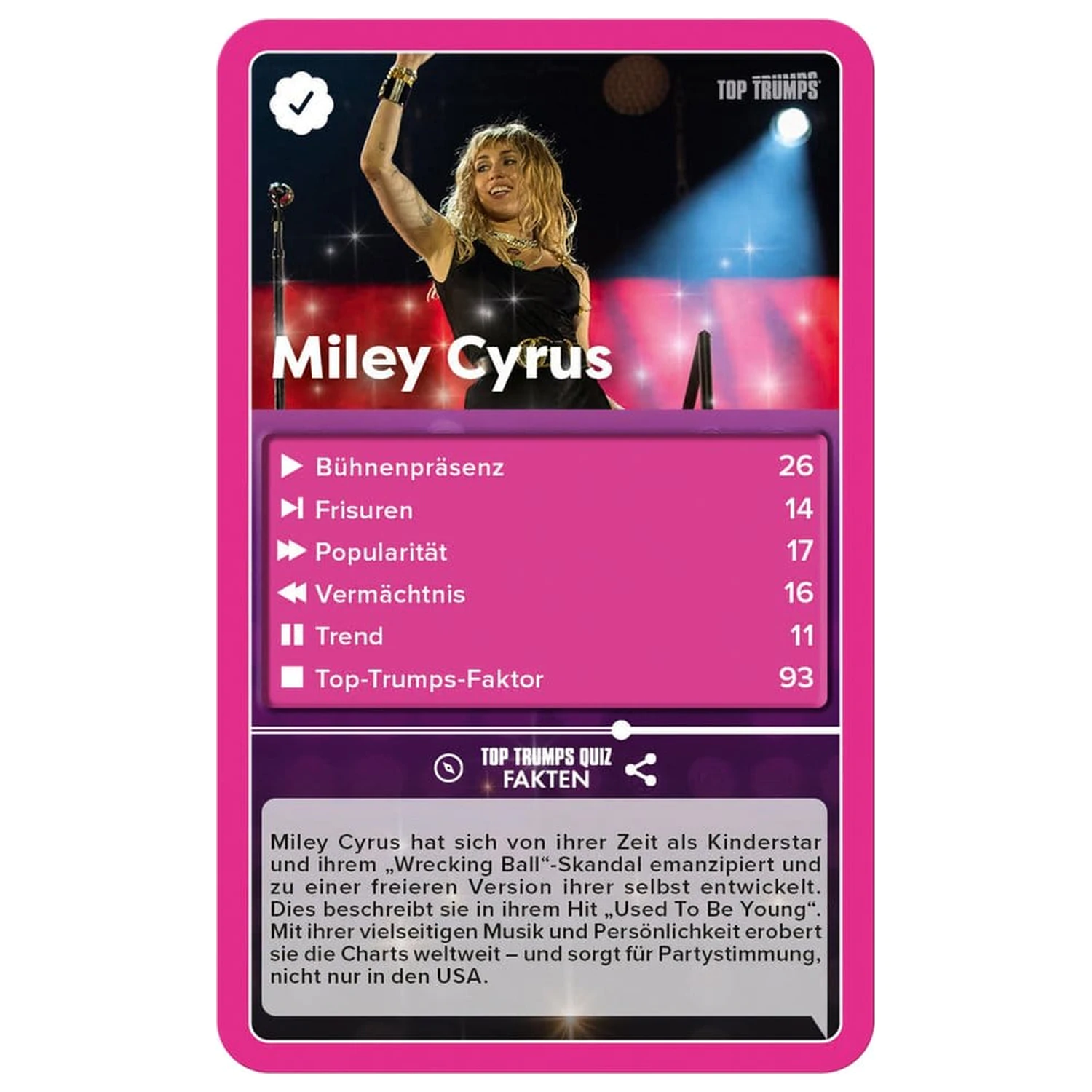 Popstars Card Game Top Trumps *Nemecká verzia* produktová fotografia