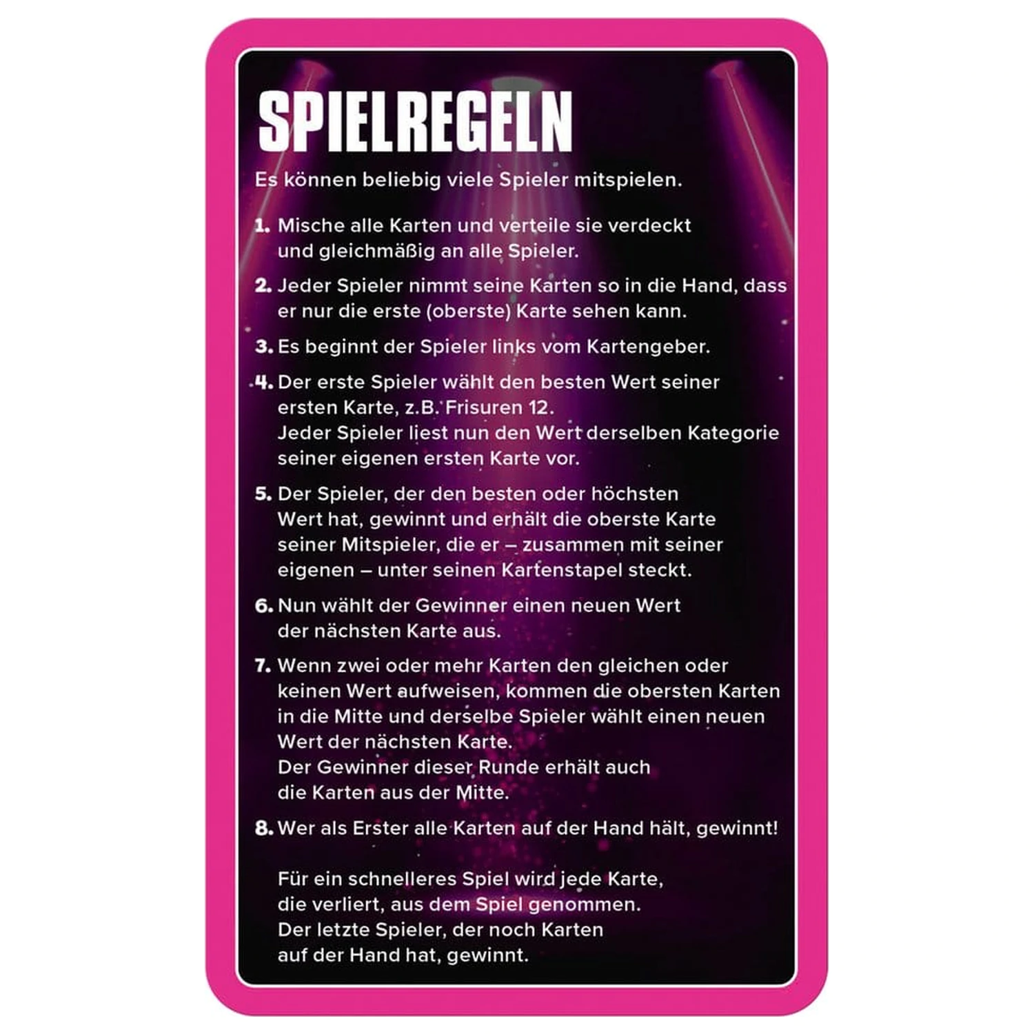 Popstars Card Game Top Trumps *Nemecká verzia* produktová fotografia