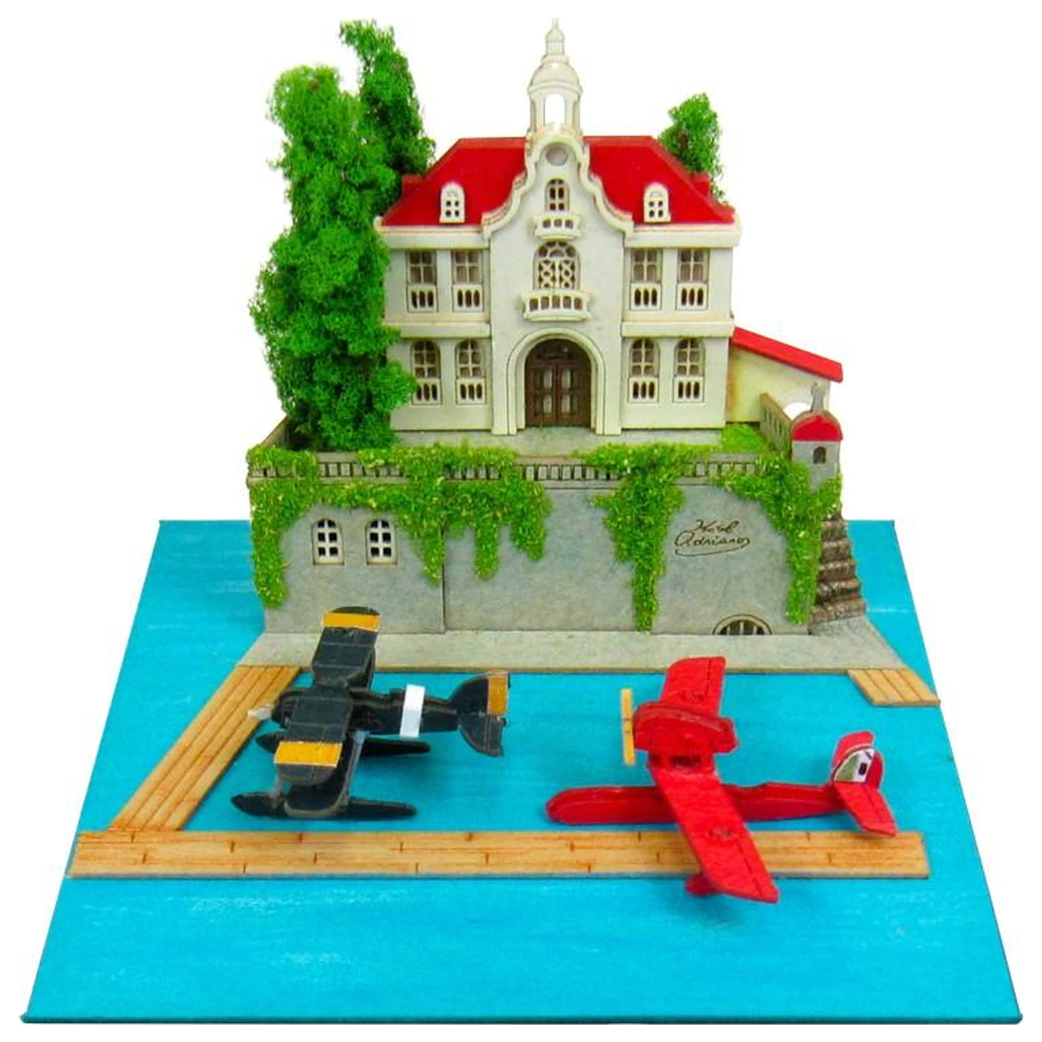 Porco Rosso Adriano & Flying Boat Fighter Papierový rám produktová fotografia