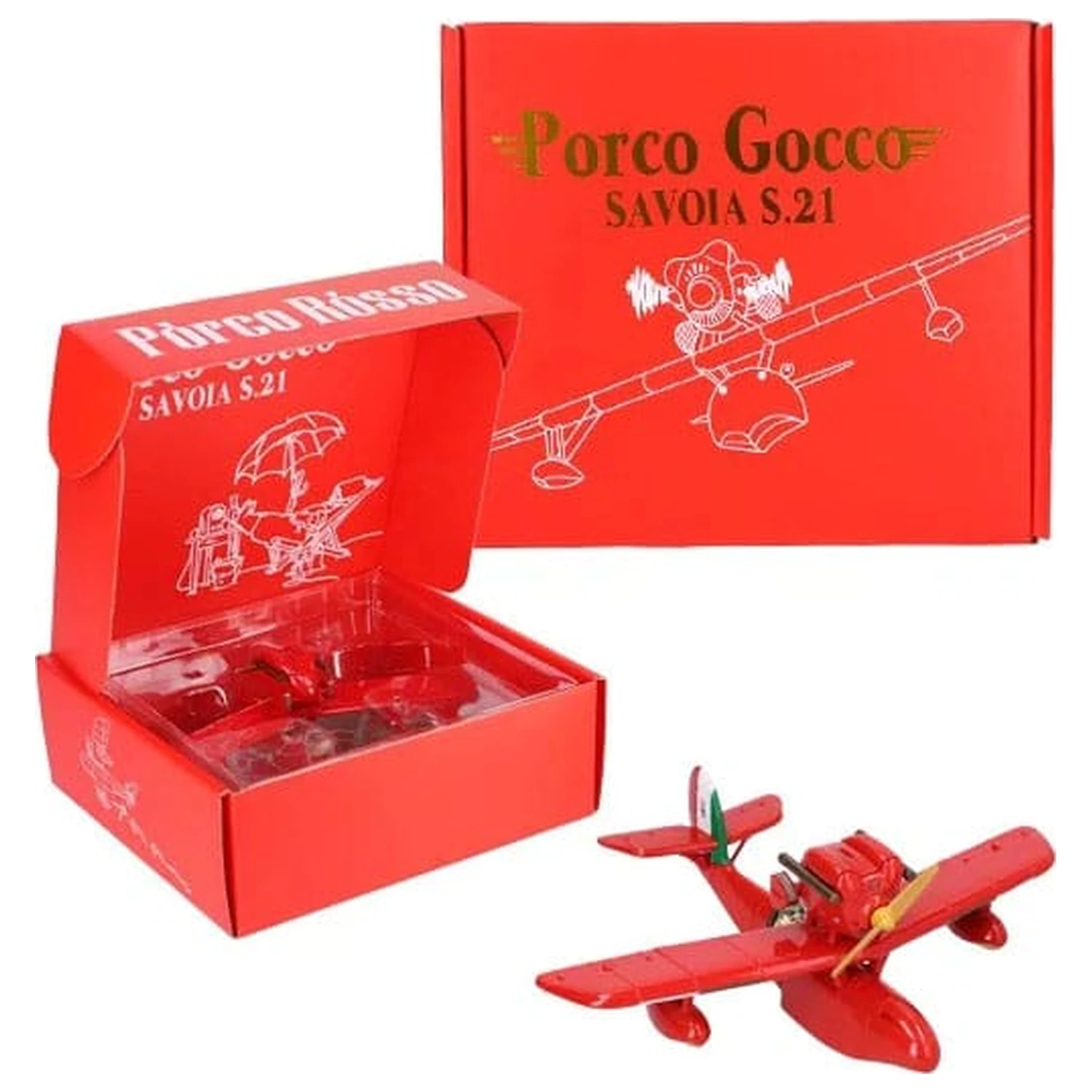 Porco Rosso Vozidlo so zvukom Marco & Savoia 21 cm produktová fotografia