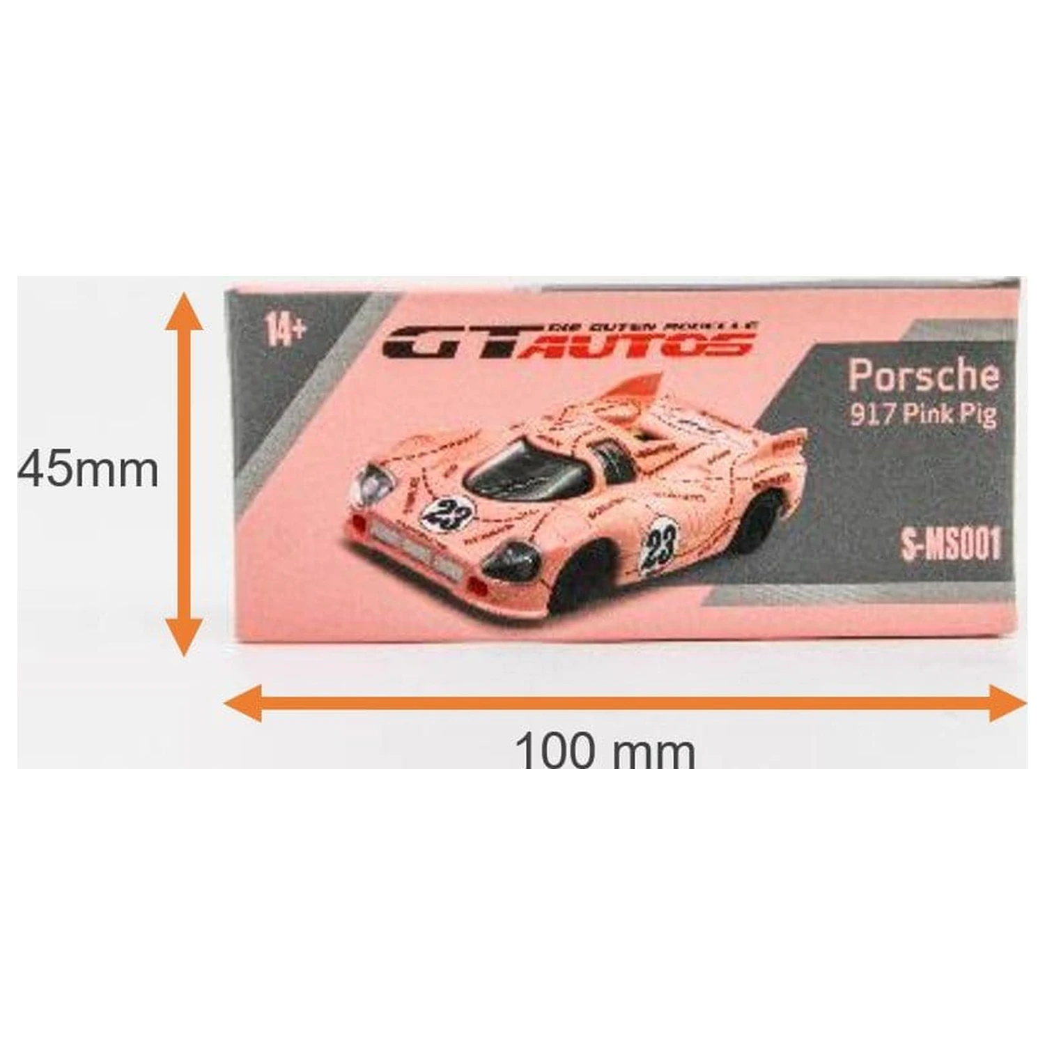 Porsche Diecast model v mierke 1/64 917/20 Pink Pig 7 cm produktová fotografia
