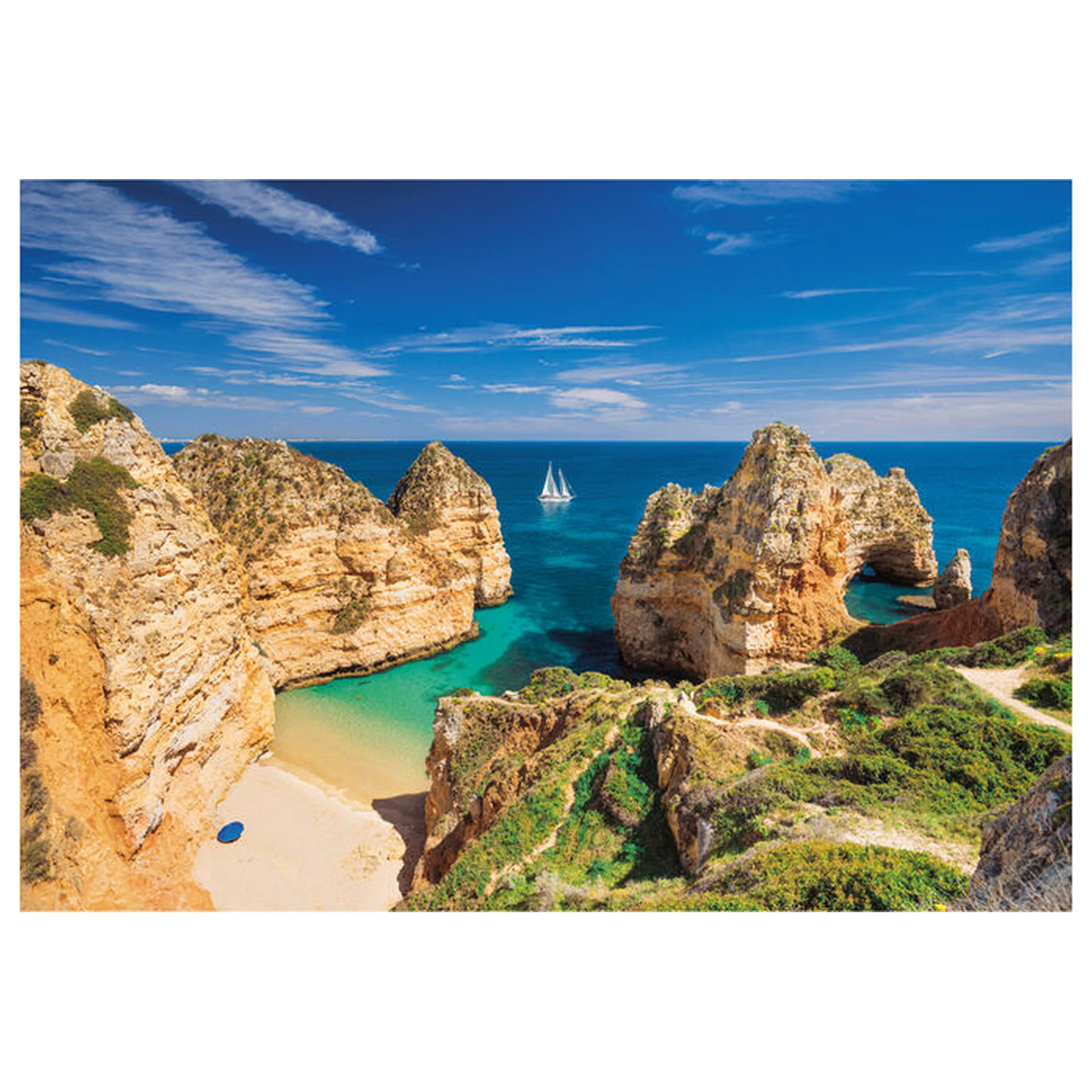 Portugal Algarve puzzle 1000 kusov produktová fotografia