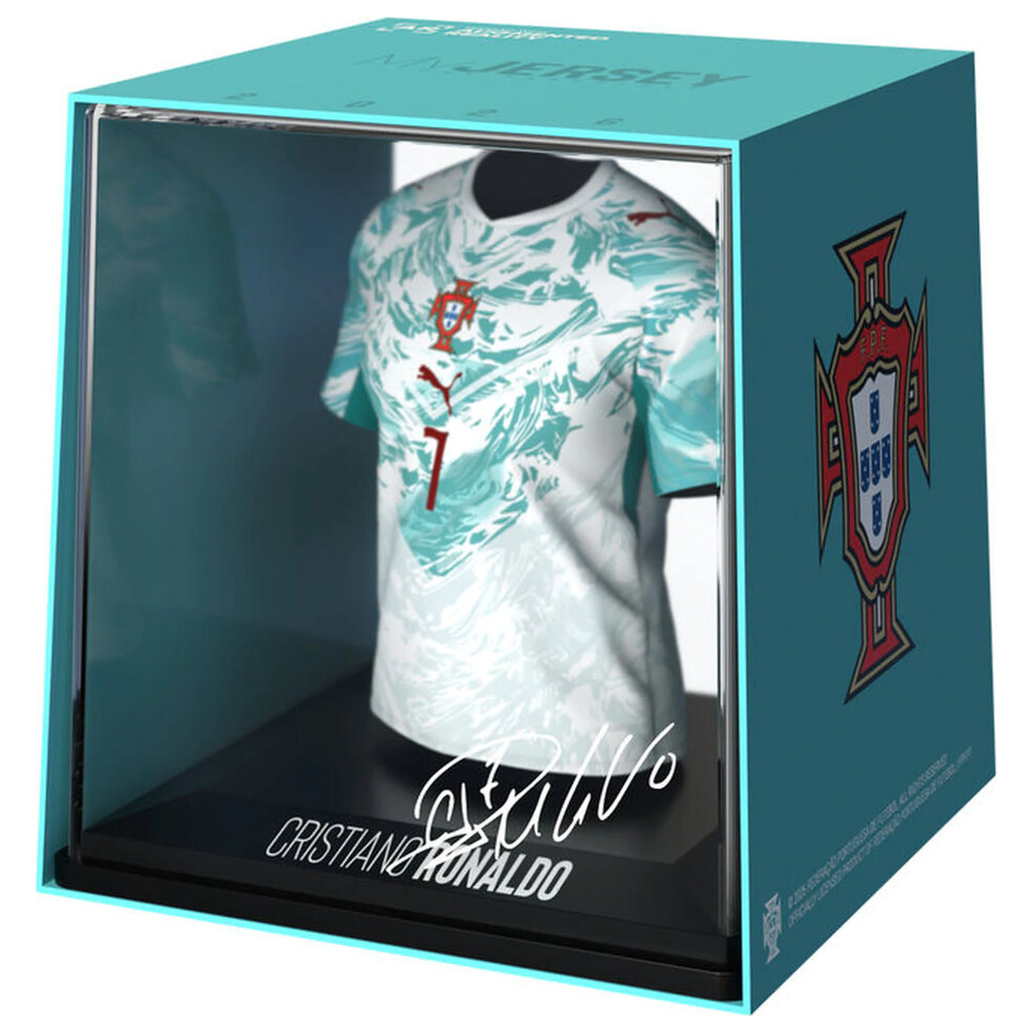 Portugal Cristiano Ronaldo mini figúrka trička produktová fotografia