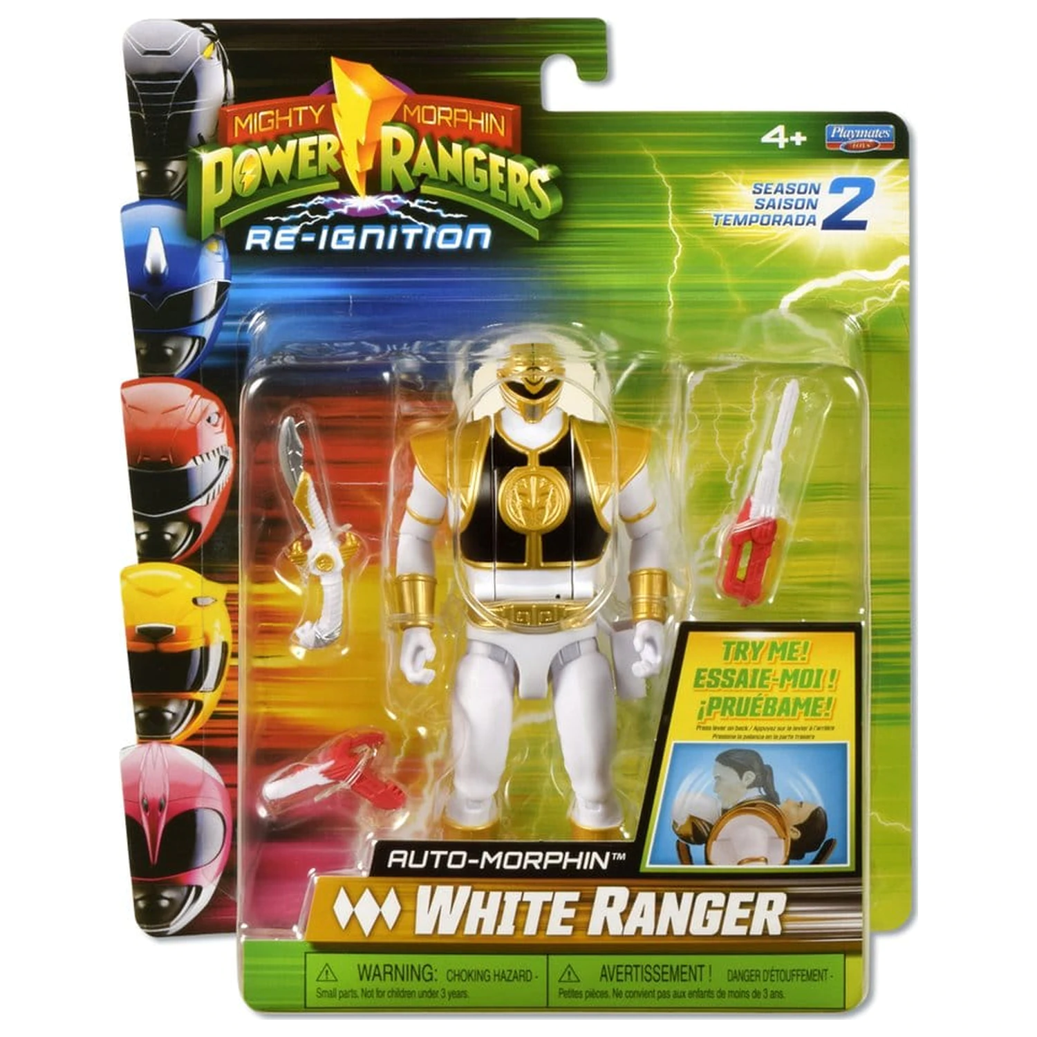Power Rangers Auto-Morphin akčná figúrka White Ranger 15 cm produktová fotografia