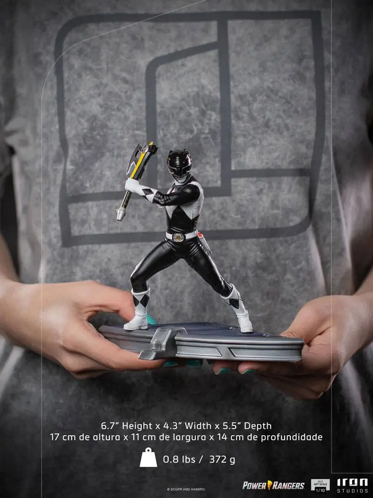 Power Rangers BDS Art Scale soška 1/10 Black Ranger 17 cm produktová fotografia