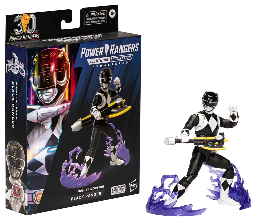Power Rangers Lightning Collection Remastered Akčná Figúrka Mighty Morphin Black Ranger 15 cm produktová fotografia