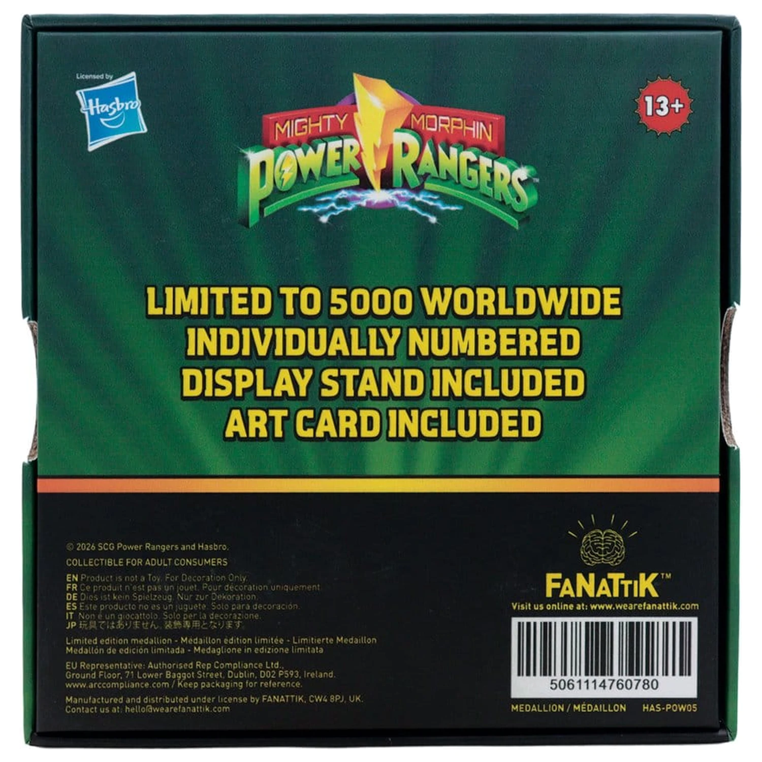 Power Rangers Medallion Megazord limitovaná edícia produktová fotografia