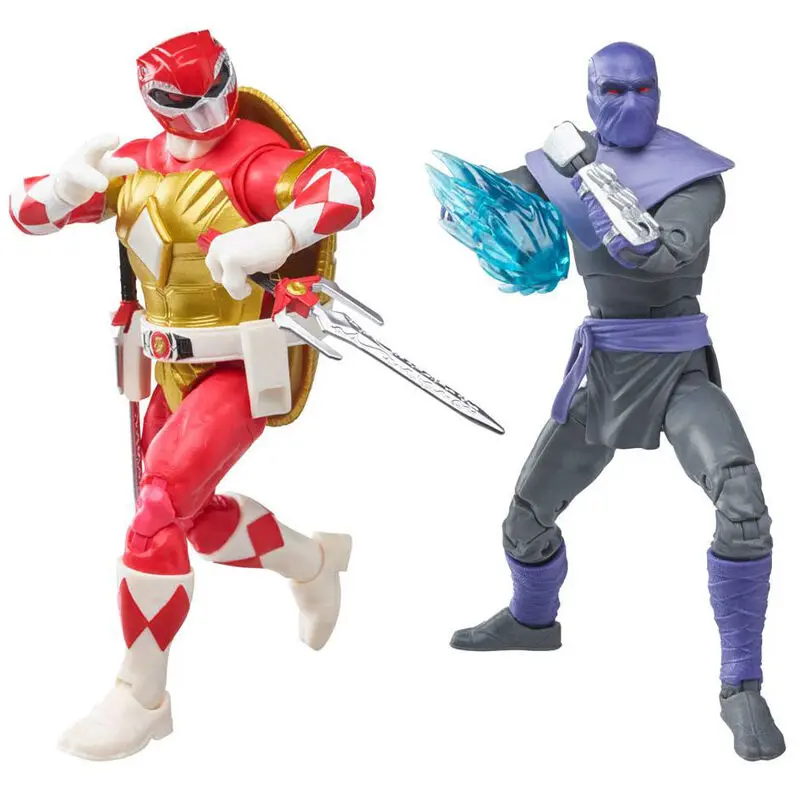 Power Rangers x TMNT Lightning Collection Akčné figúrky 2022 Foot Soldier Tommy & Morphed Raphael produktová fotografia