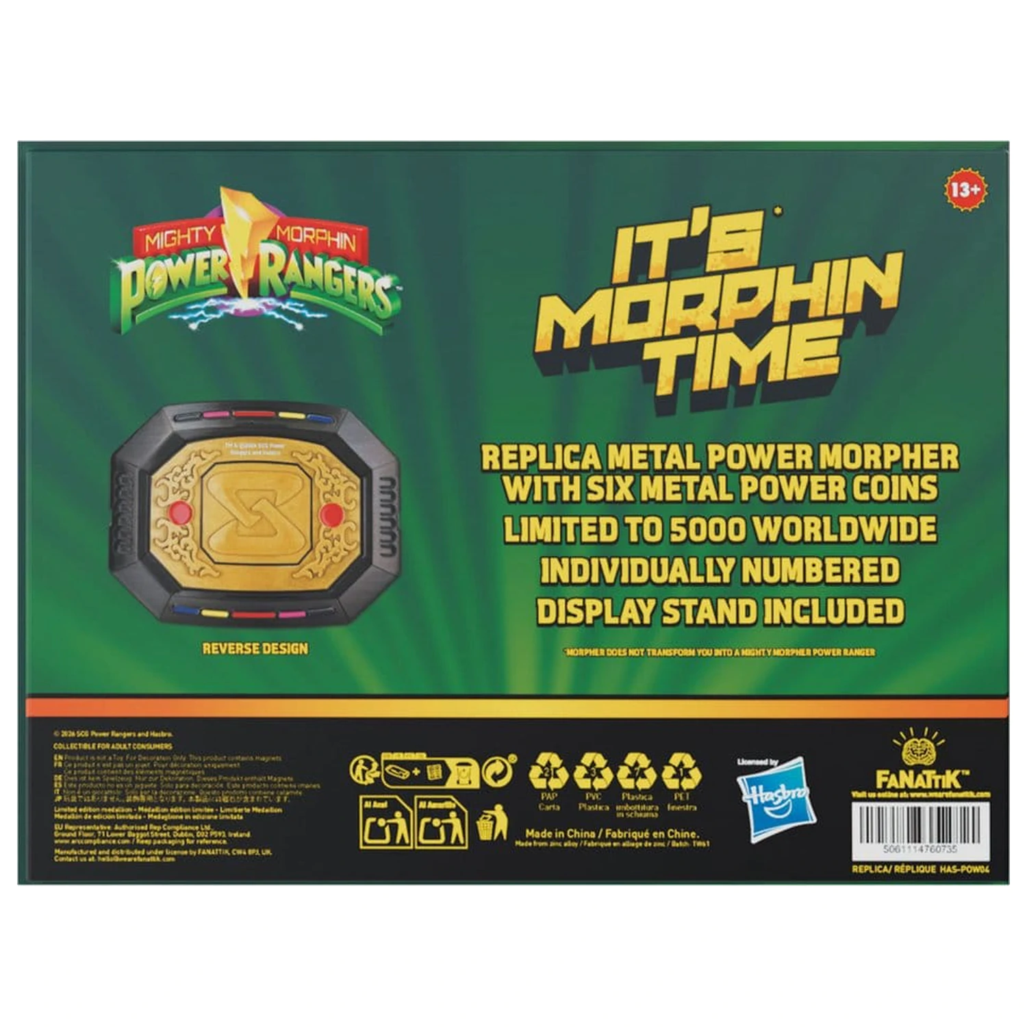 Power Rangers Replika Vymeniteľný Power Morpher Limitovaná Edícia 7 x 9 cm produktová fotografia