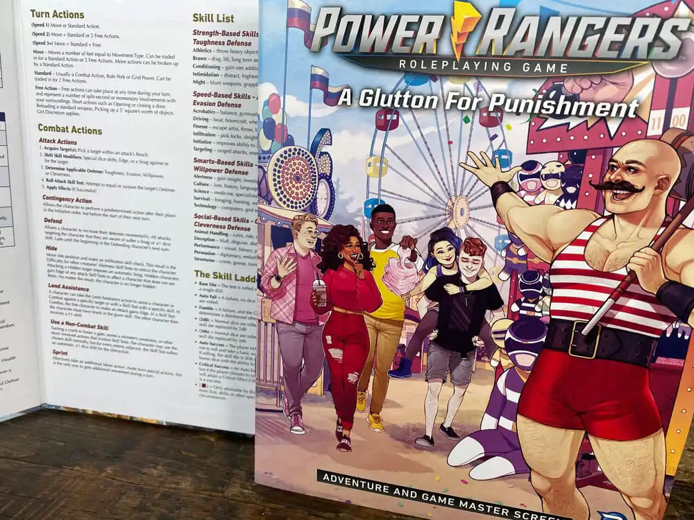 Power Rangers RPG kniha A Glutton for Punishment Adventure & GM Screen *Englische Version* produktová fotografia